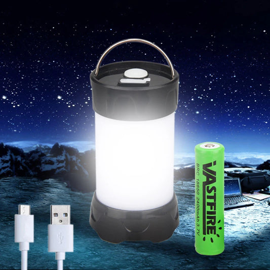 380LM USB Rechargeable Portable Lanterns Magnet Portable Outdoor LED Camping Lantern Flashlight Waterproof IPX-4 White Red Light