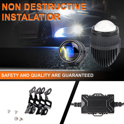 Automobile Accessories Best Selling 2.0 Universal Bi Led Fog Light 6000k 110W For Car Headlight Lens